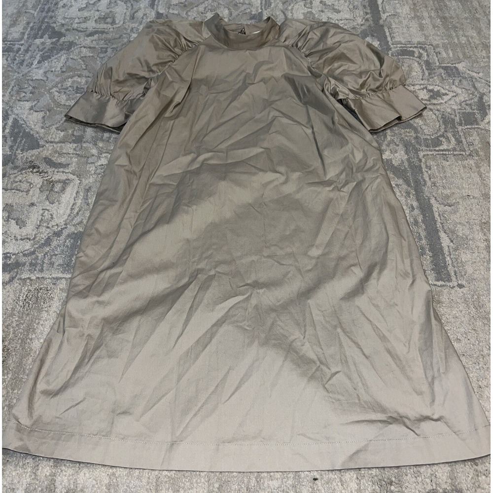 Womens Dress Size‎ Medium Prologue Beige  Puff Sleeve